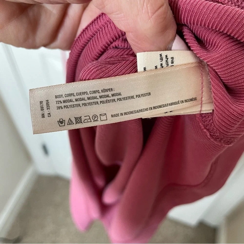Anthropologie Saturday Sunday Pink Cupro Drawstring Waist Dress in Size Medium‎